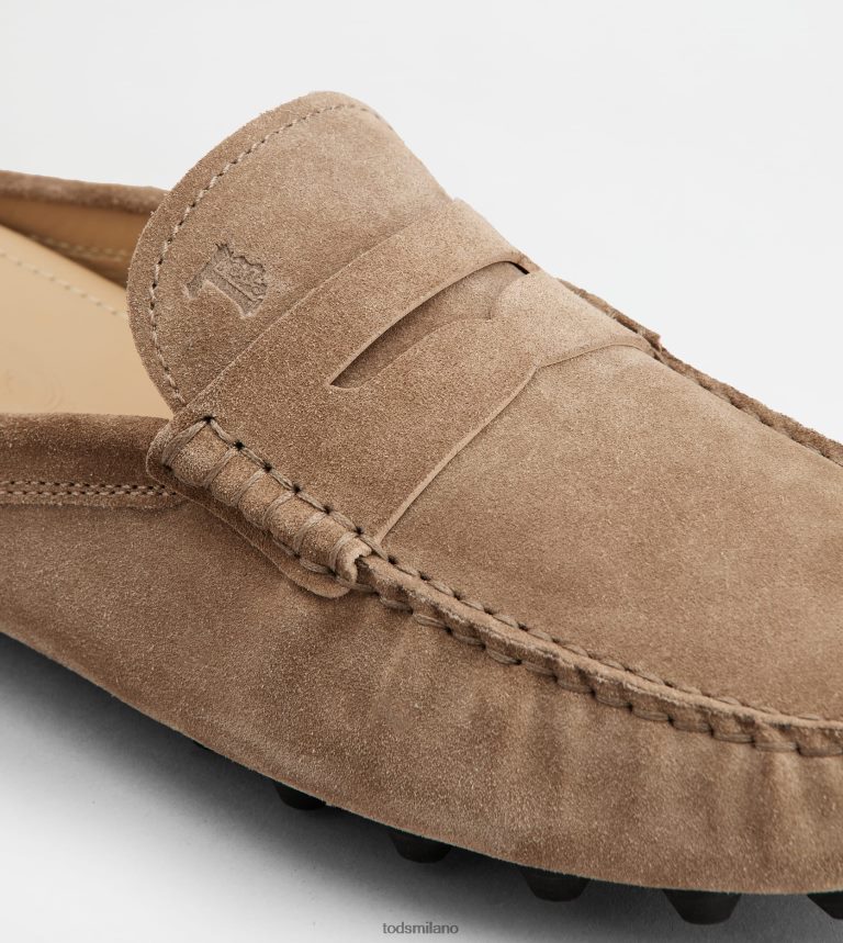 uominibeige/nero Tod's Zoccoli gommino bubble in pelle scamosciata P66X8B720