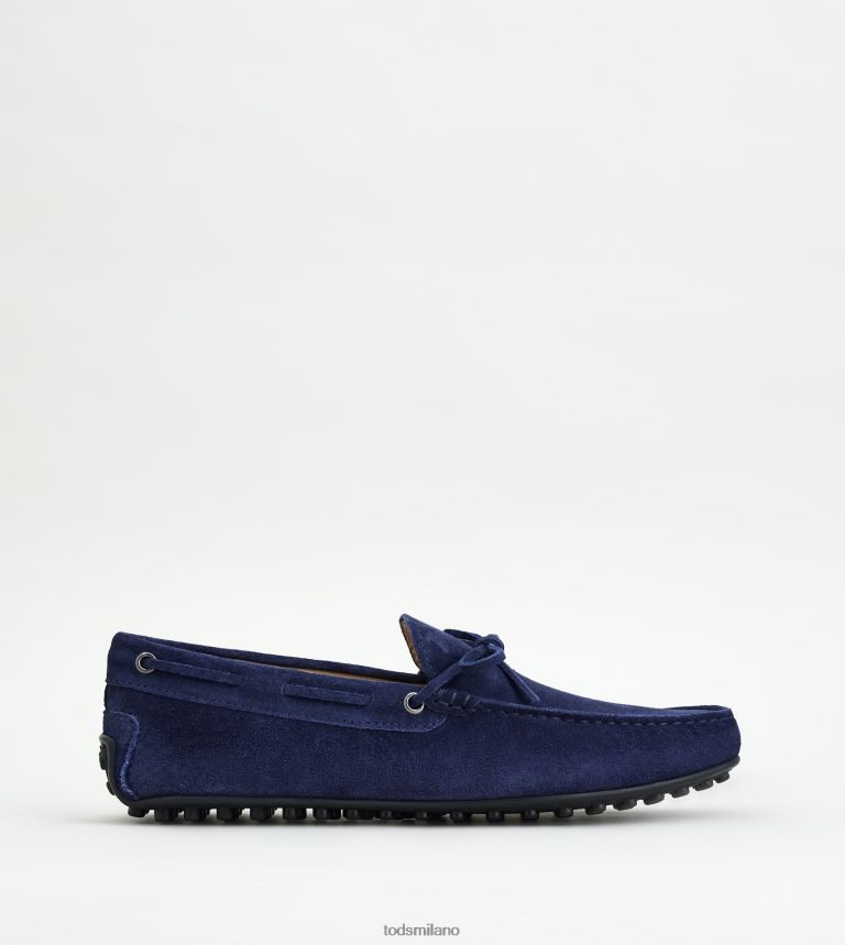uominiblu Tod's mocassino gommino da città in pelle scamosciata P66X8B758