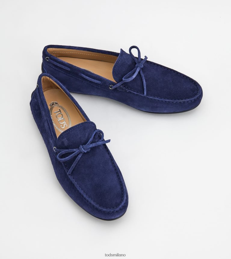 uominiblu Tod's mocassino gommino da città in pelle scamosciata P66X8B758