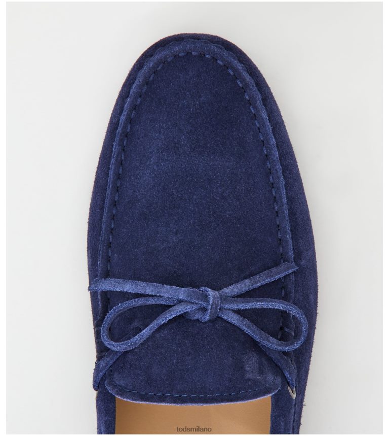 uominiblu Tod's mocassino gommino da città in pelle scamosciata P66X8B758