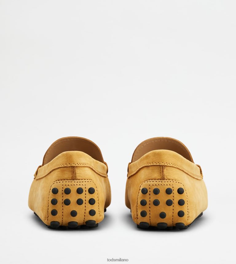 uominigiallo Tod's gommino mocassino in nabuk P66X8B722