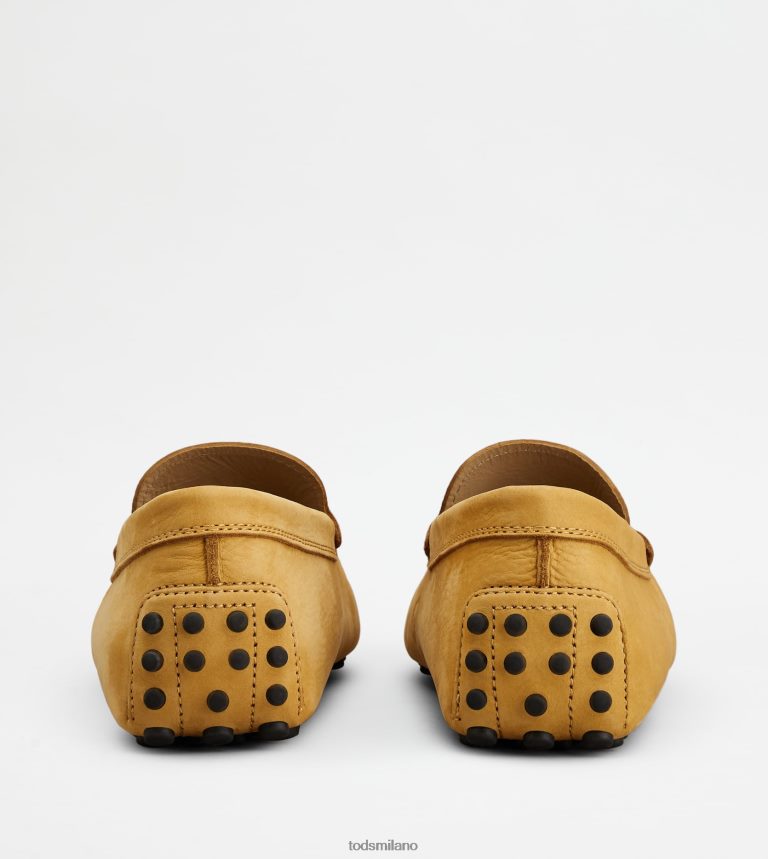 uominigiallo Tod's gommino mocassino in nabuk P66X8B725