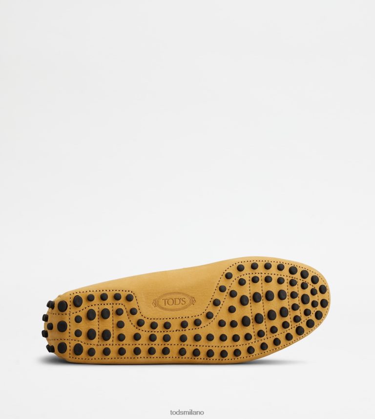 uominigiallo Tod's gommino mocassino in nabuk P66X8B725