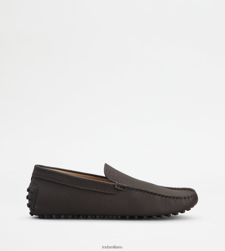 uominimarrone Tod's gommino mocassino in pelle P66X8B728