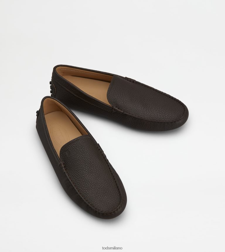 uominimarrone Tod's gommino mocassino in pelle P66X8B728