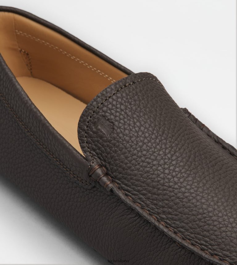 uominimarrone Tod's gommino mocassino in pelle P66X8B728