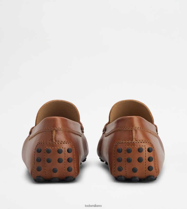 uominimarrone Tod's gommino mocassino in pelle P66X8B730