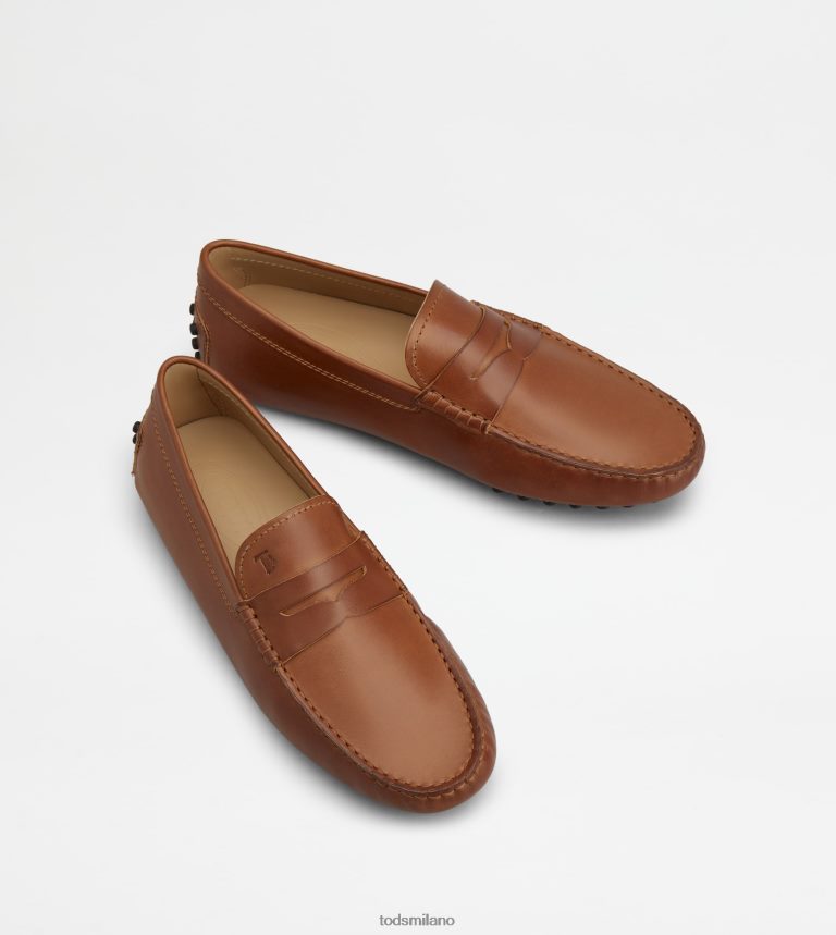 uominimarrone Tod's gommino mocassino in pelle P66X8B730