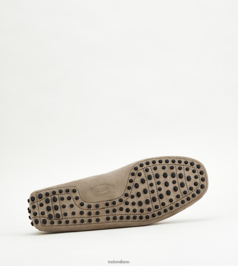 uominimarrone Tod's gommino mocassino in pelle scamosciata P66X8B747