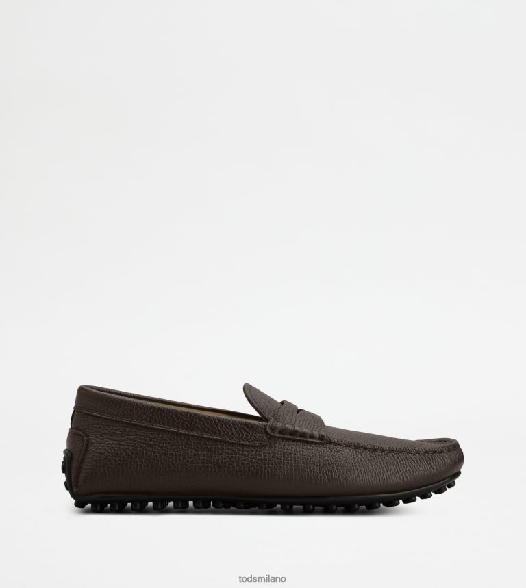 uominimarrone Tod's mocassino gommino da città in pelle P66X8B696