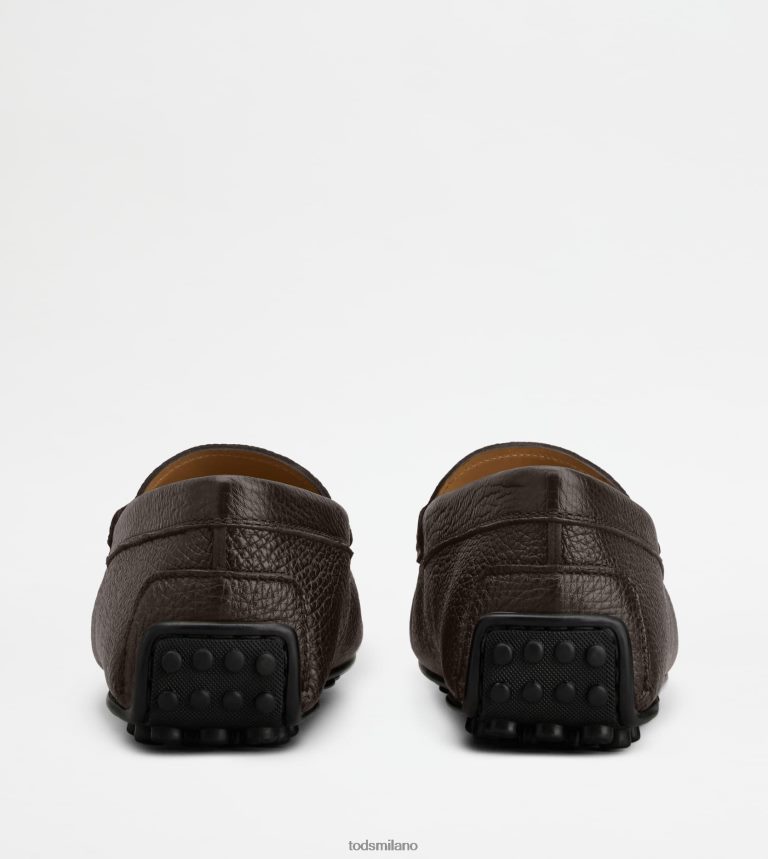 uominimarrone Tod's mocassino gommino da città in pelle P66X8B696