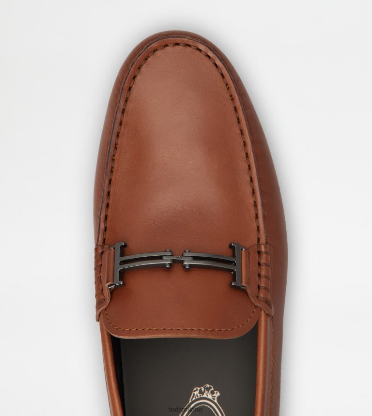 uominimarrone Tod's mocassino gommino da città in pelle P66X8B751