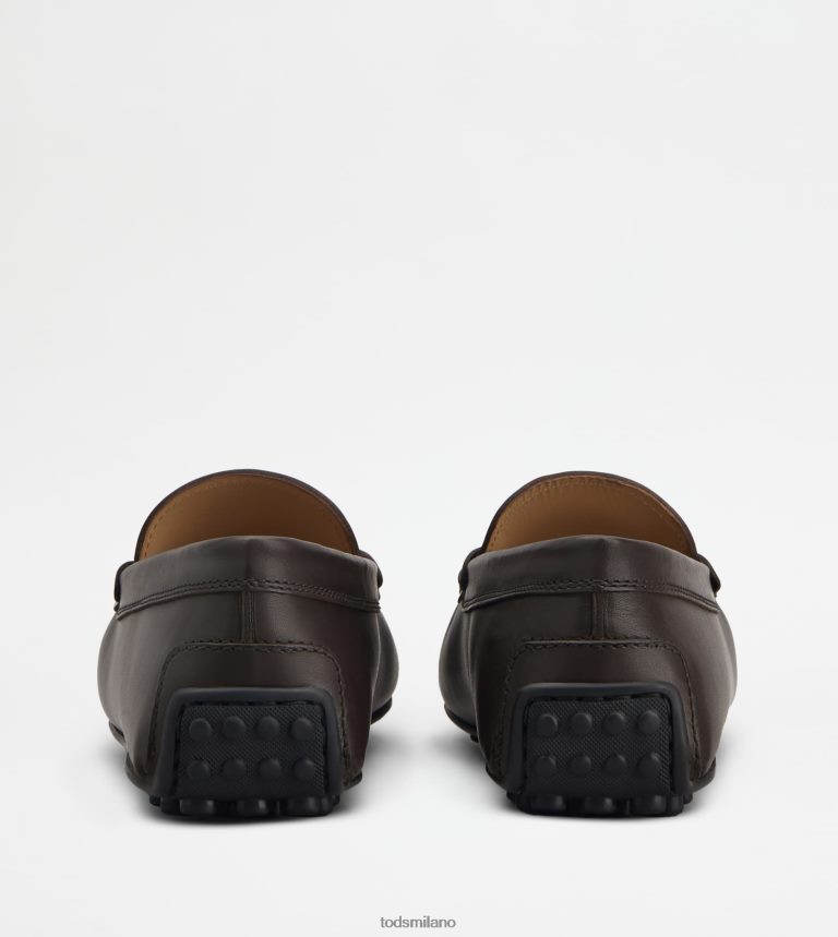 uominimarrone Tod's mocassino gommino da città in pelle P66X8B769