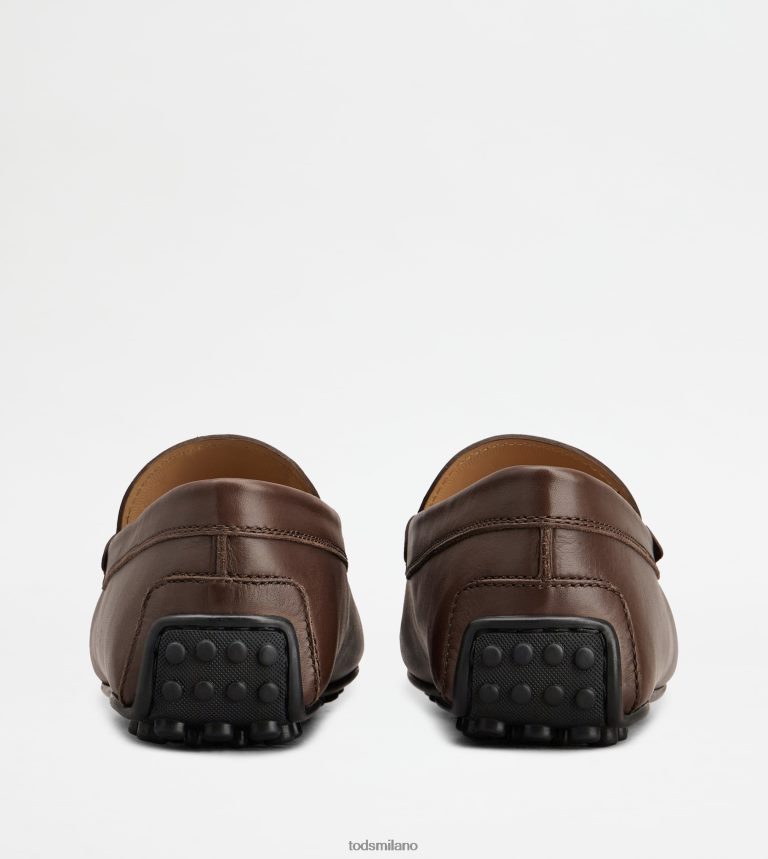 uominimarrone Tod's mocassino gommino da città in pelle P66X8B771