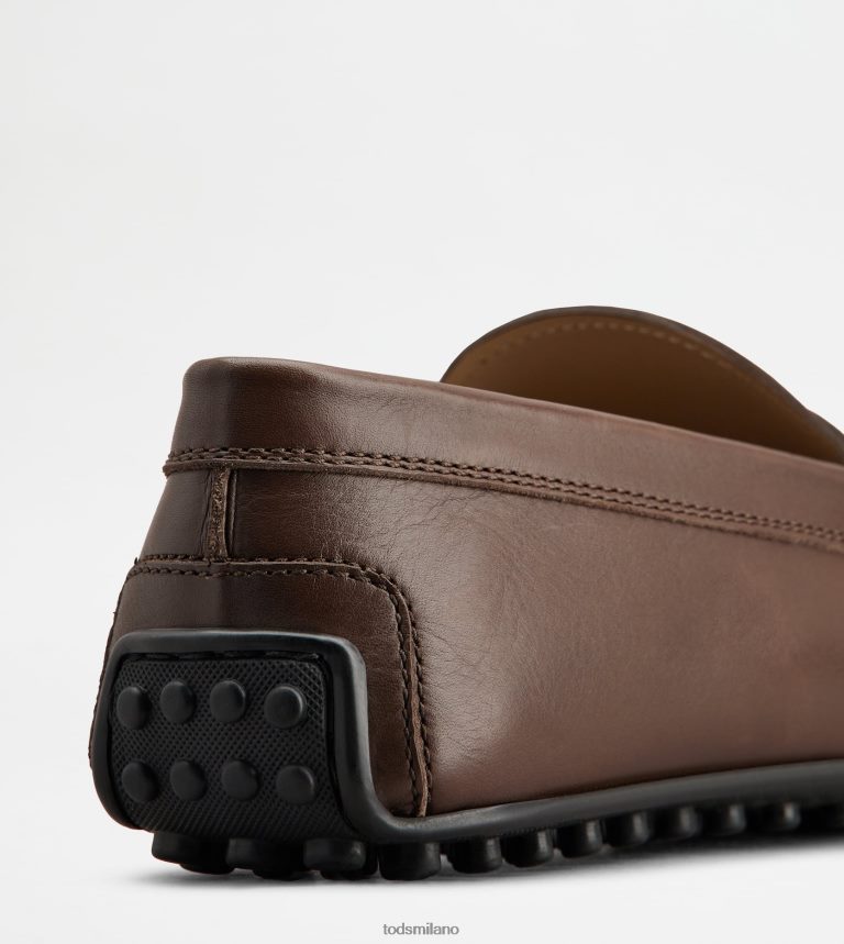 uominimarrone Tod's mocassino gommino da città in pelle P66X8B771