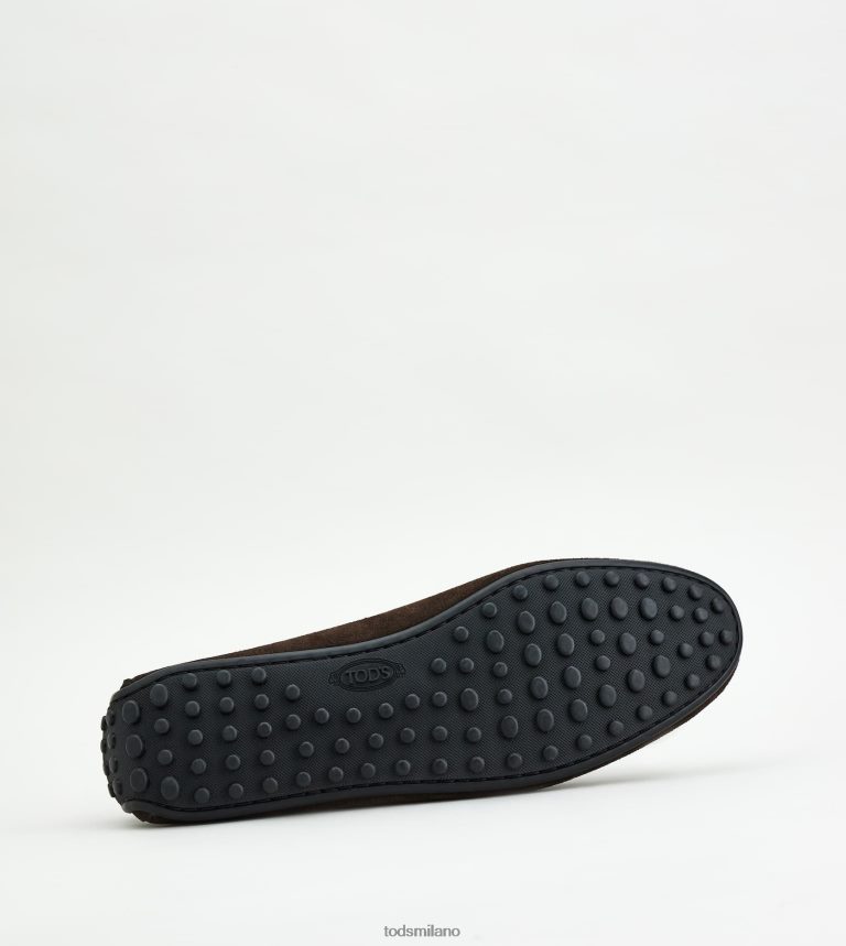 uominimarrone Tod's mocassino gommino da città in pelle scamosciata P66X8B760