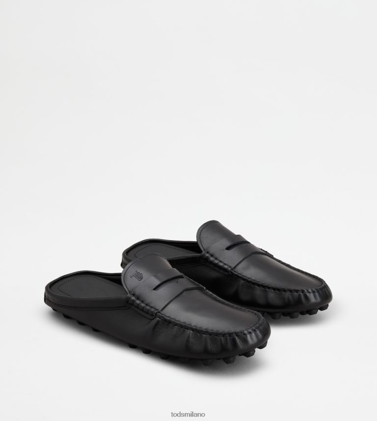 uomininero Tod's Mules gommino bubble in pelle P66X8B721