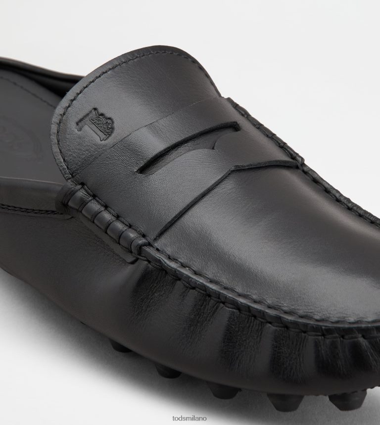 uomininero Tod's Mules gommino bubble in pelle P66X8B721