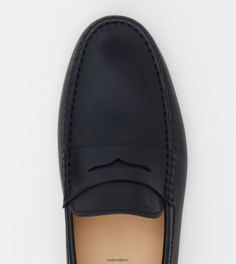 uomininero Tod's gommino mocassino in pelle P66X8B740