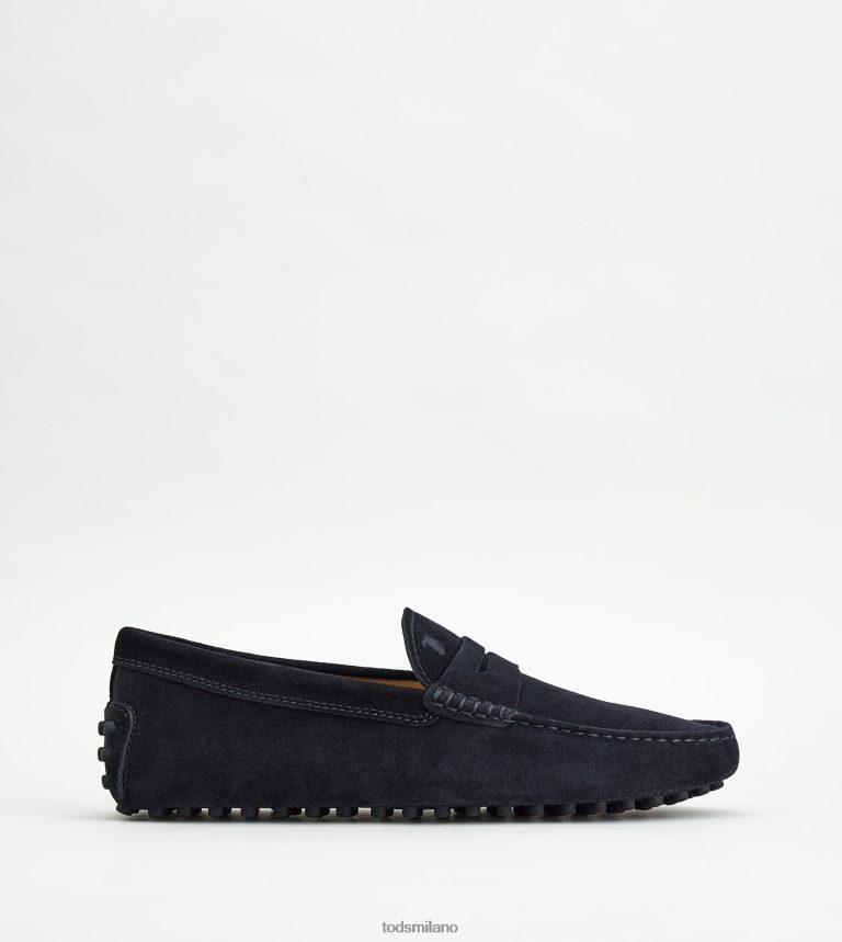 uomininero Tod's gommino mocassino in pelle scamosciata P66X8B739