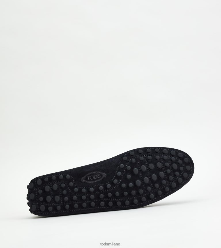 uomininero Tod's gommino mocassino in pelle scamosciata P66X8B739
