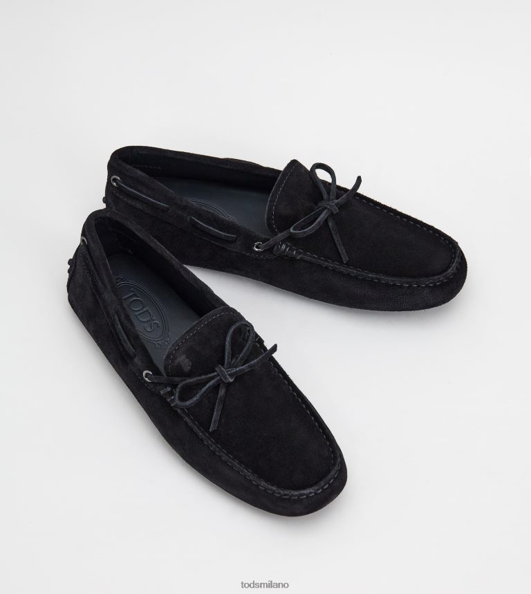 uomininero Tod's gommino mocassino in pelle scamosciata P66X8B749
