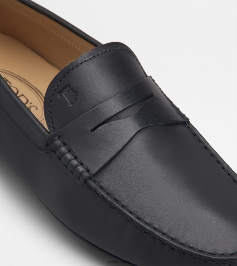 uomininero Tod's mocassino gommino da città in pelle P66X8B757