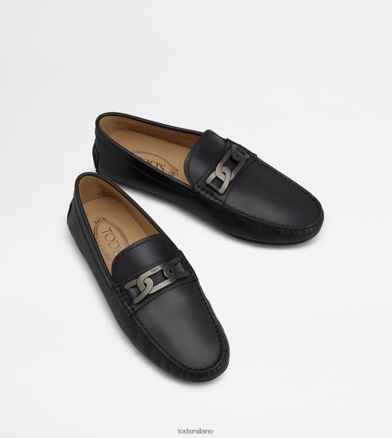 uomininero Tod's mocassino gommino da città in pelle P66X8B768