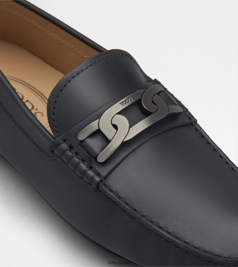 uomininero Tod's mocassino gommino da città in pelle P66X8B768