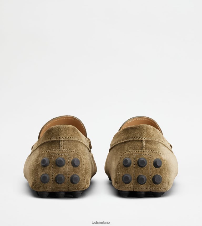 uominiverde/grigio Tod's gommino a bolle in camoscio P66X8B716