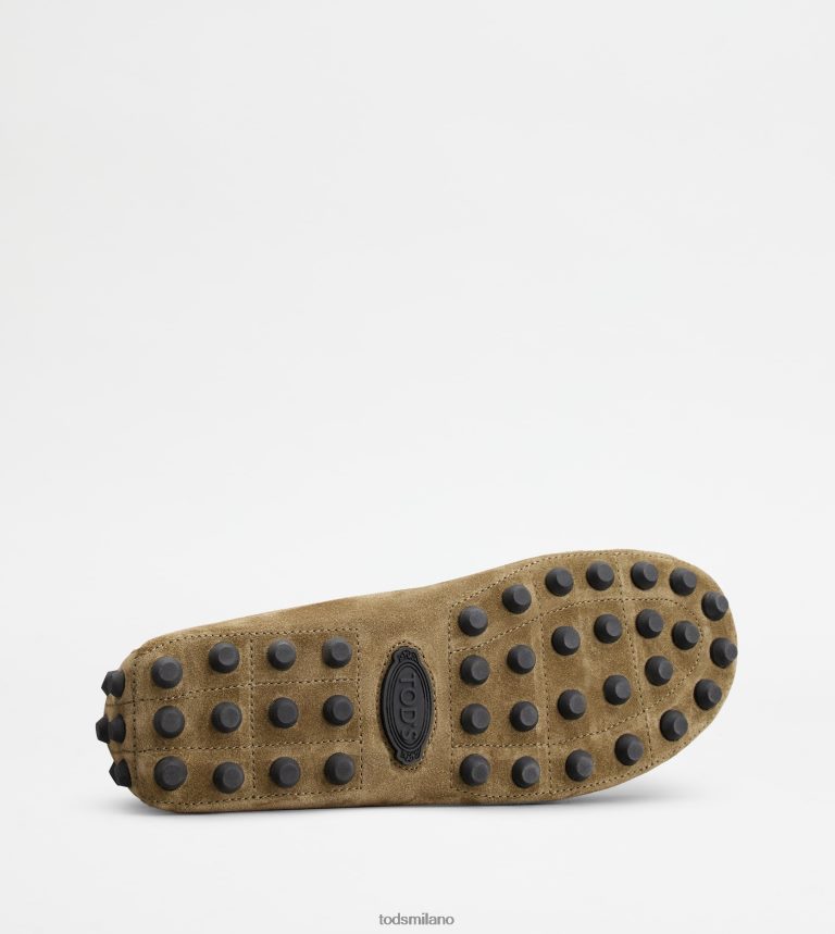 uominiverde/grigio Tod's gommino a bolle in camoscio P66X8B716