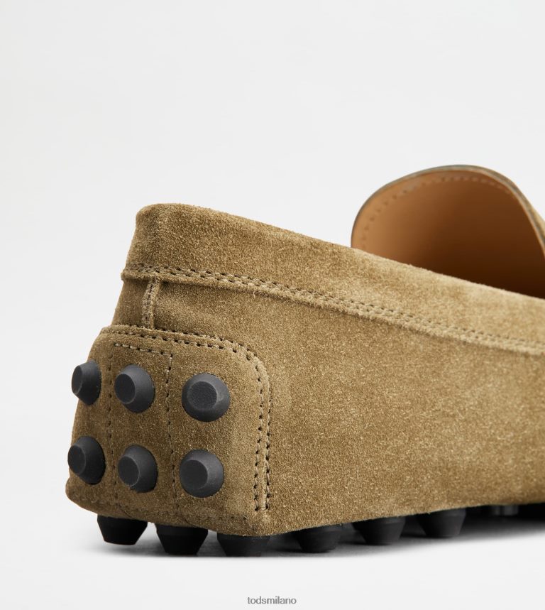 uominiverde/grigio Tod's gommino a bolle in camoscio P66X8B716
