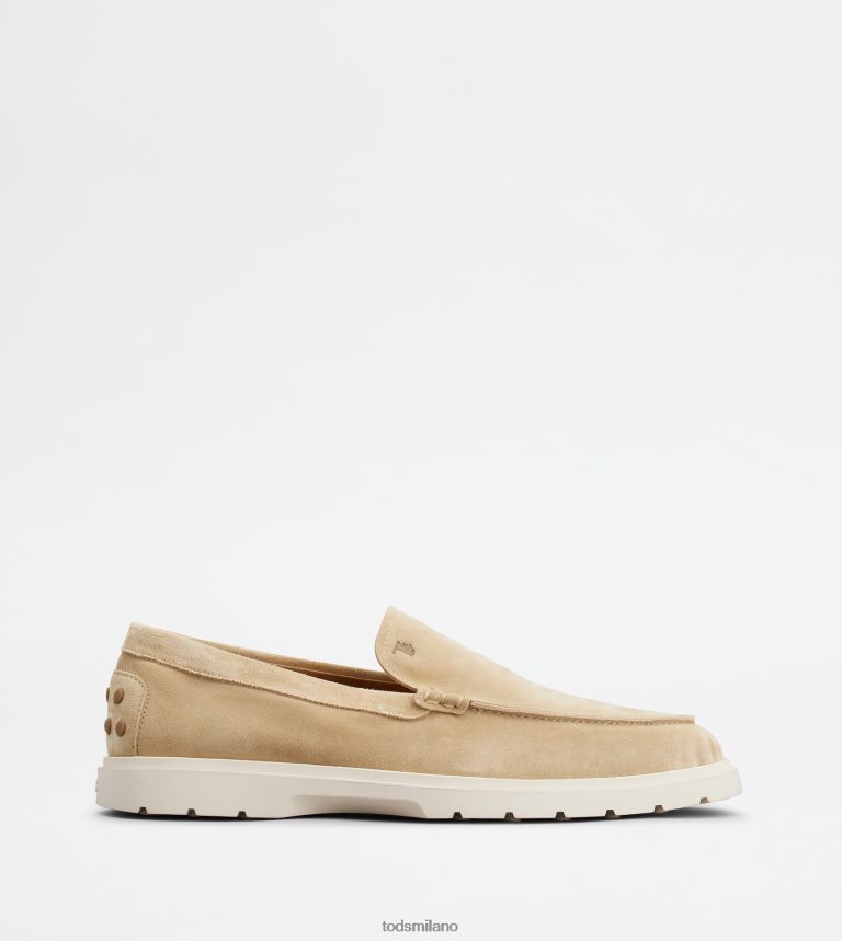 uominibianco Tod's mocassino pantofola in pelle scamosciata P66X8B651