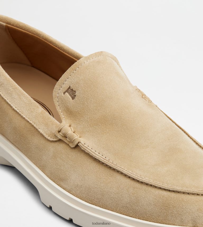 uominibianco Tod's mocassino pantofola in pelle scamosciata P66X8B651