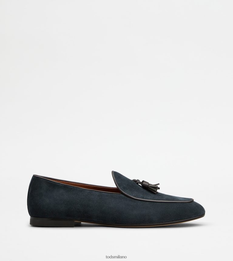 uominiblu Tod's mocassino con nappine in camoscio P66X8B663