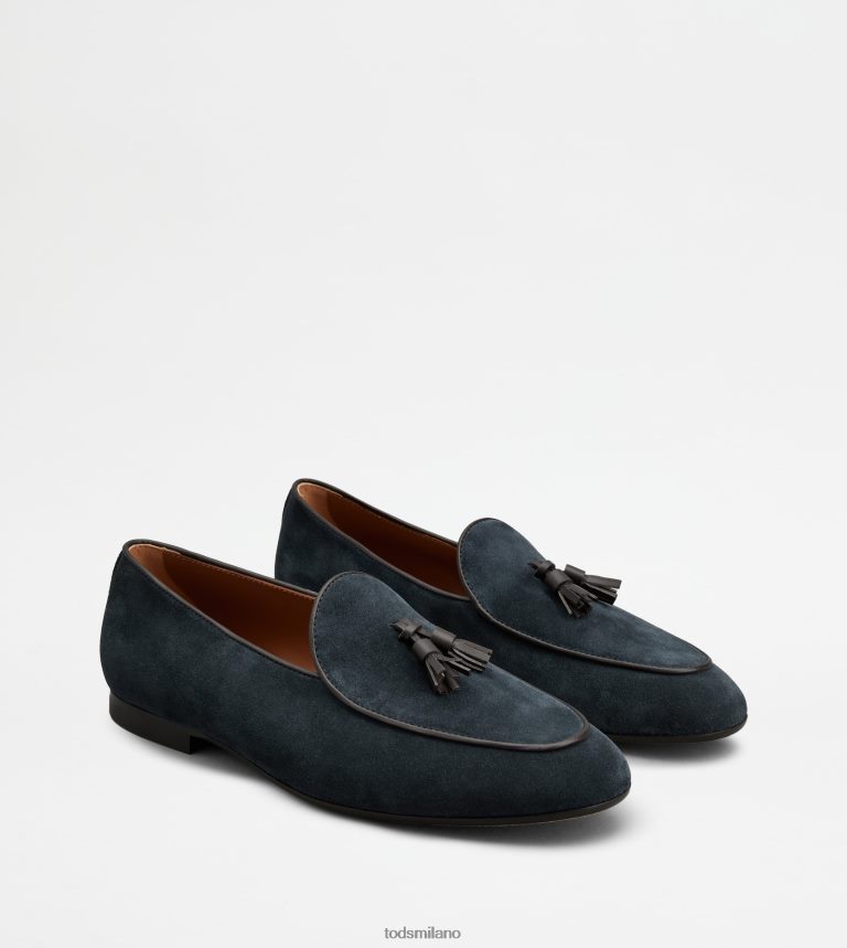uominiblu Tod's mocassino con nappine in camoscio P66X8B663
