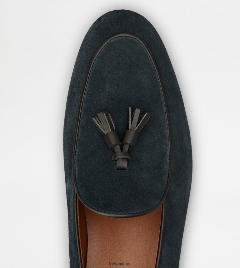 uominiblu Tod's mocassino con nappine in camoscio P66X8B663