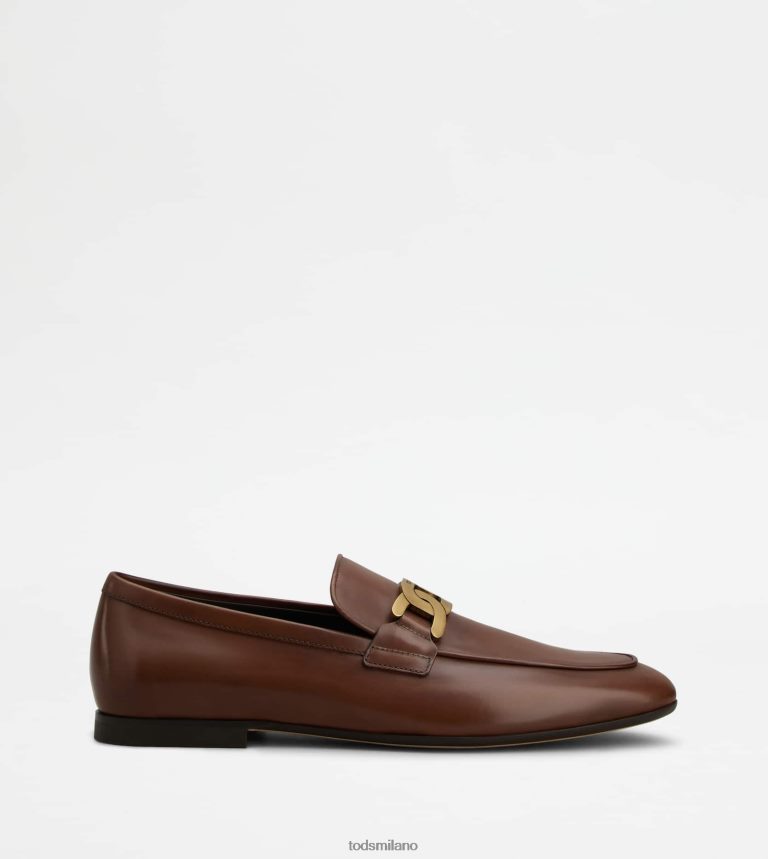 uominimarrone Tod's mocassini Kate in pelle P66X8B704
