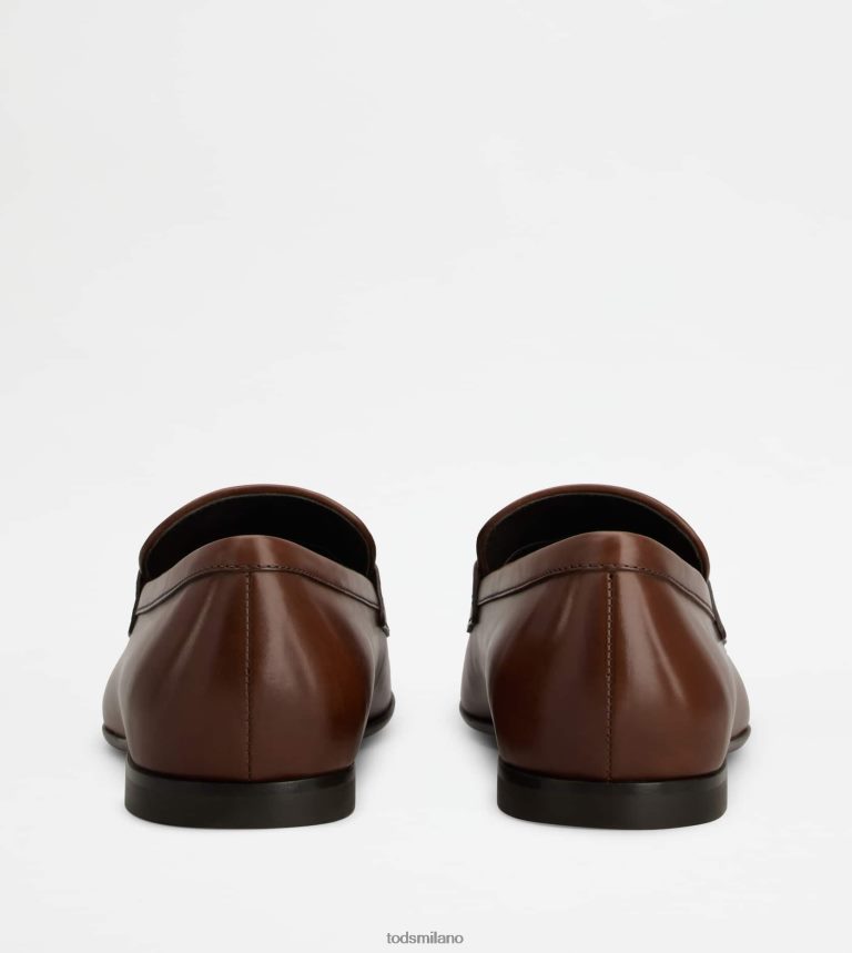 uominimarrone Tod's mocassini Kate in pelle P66X8B704