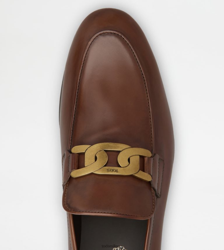 uominimarrone Tod's mocassini Kate in pelle P66X8B704
