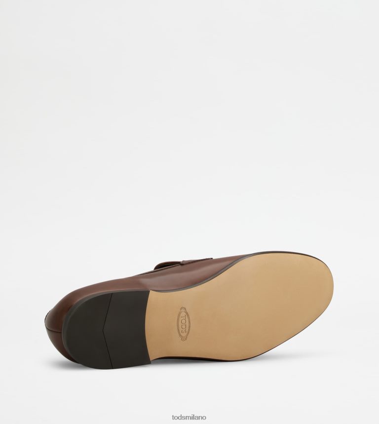 uominimarrone Tod's mocassini Kate in pelle P66X8B704
