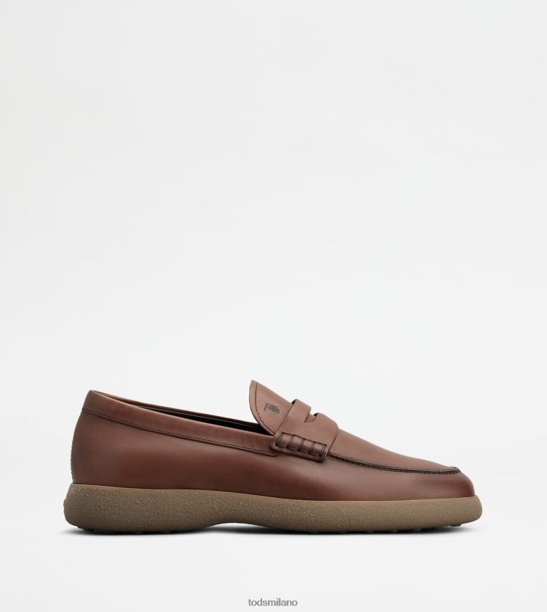 uominimarrone Tod's mocassini in pelle P66X8B652