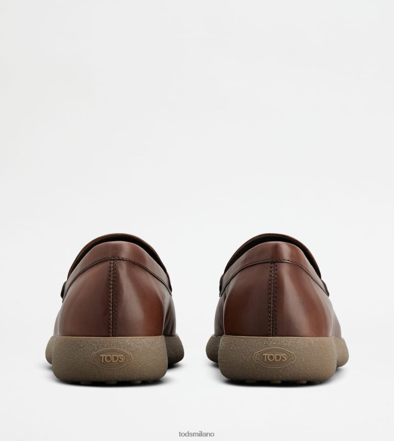 uominimarrone Tod's mocassini in pelle P66X8B652