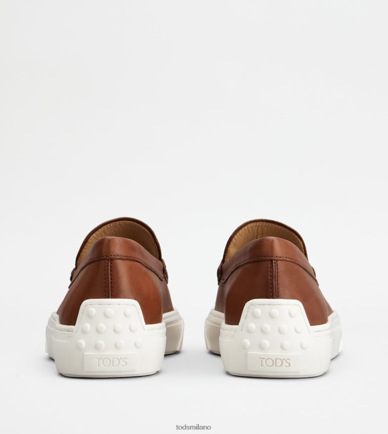 uominimarrone Tod's mocassini in pelle P66X8B660