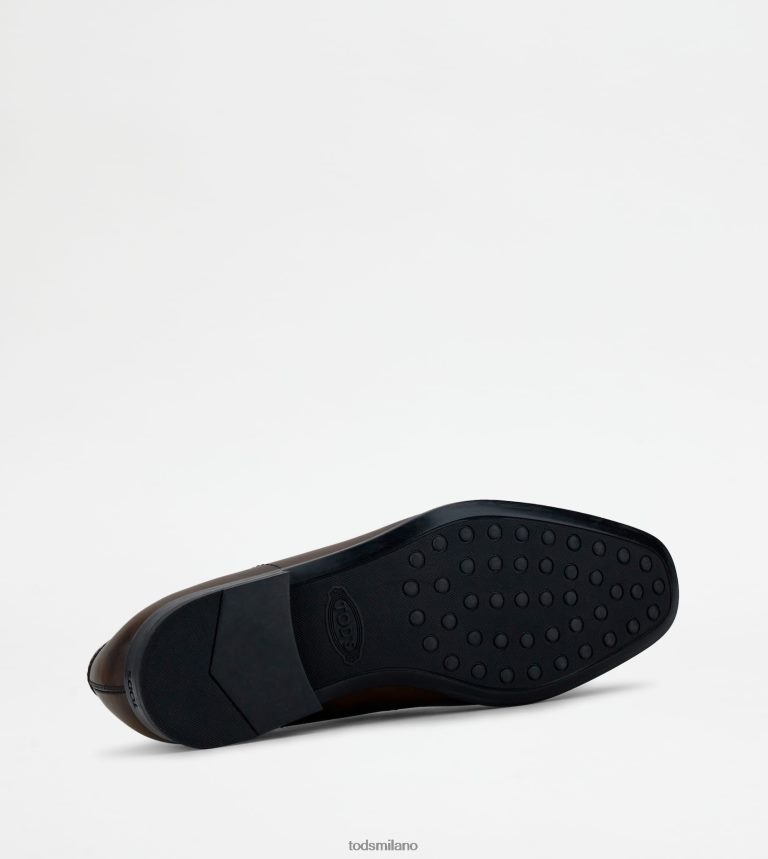 uominimarrone Tod's mocassini in pelle P66X8B666