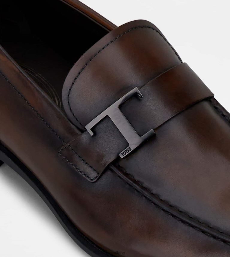 uominimarrone Tod's mocassini in pelle P66X8B666