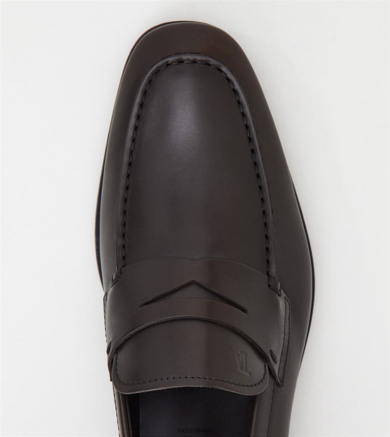 uominimarrone Tod's mocassini in pelle P66X8B667