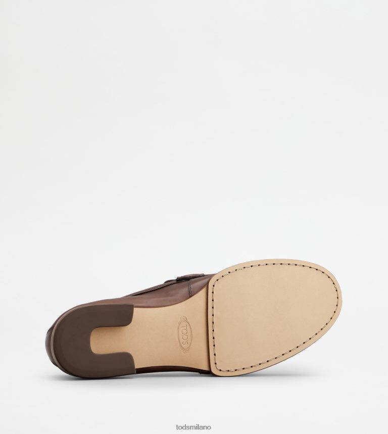 uominimarrone Tod's mocassini in pelle P66X8B674