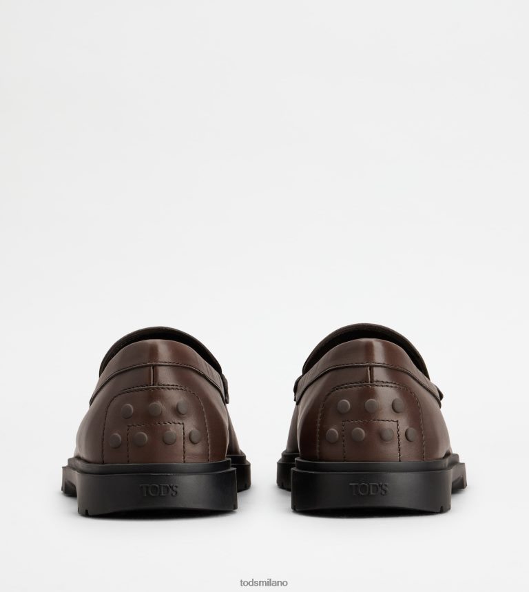 uominimarrone Tod's mocassini in pelle P66X8B681