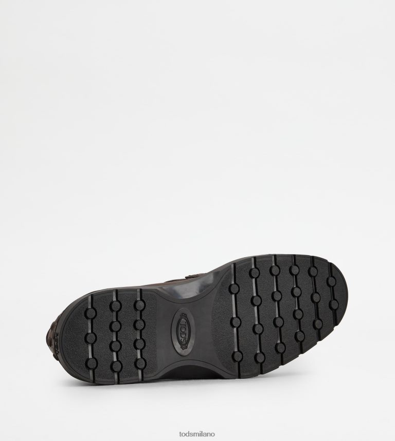 uominimarrone Tod's mocassini in pelle P66X8B681